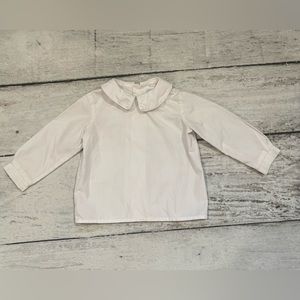 Funtasia Too boys white dress collared shirt long sleeve Peter Pan collar 2T